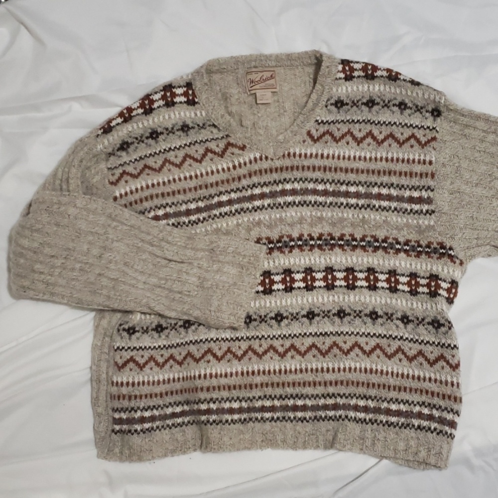 Woolrich Wool Sweater Long Sleeve Striped